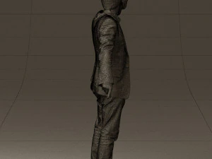 man singing in microphone 0624 3D Model