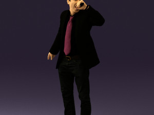 man singing in microphone 0624 3d print ready 3D Druckmodell