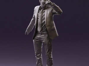 man singing in microphone 0624 3d print ready 3D Druckmodell