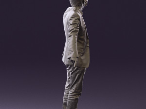 man singing in microphone 0624 3d print ready 3D Druckmodell