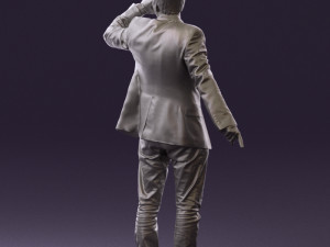 man singing in microphone 0624 3d print ready 3D Druckmodell