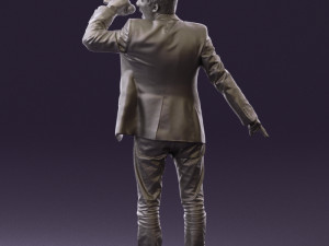 man singing in microphone 0624 3d print ready 3D Druckmodell
