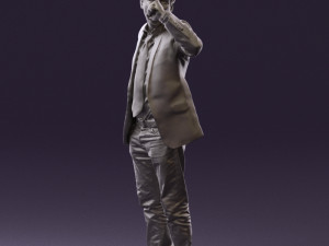 man singing in microphone 0624 3d print ready 3D Druckmodell