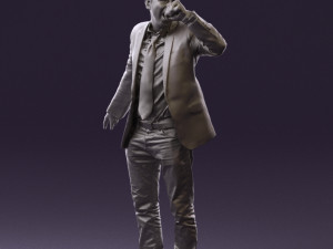 man singing in microphone 0624 3d print ready 3D Druckmodell