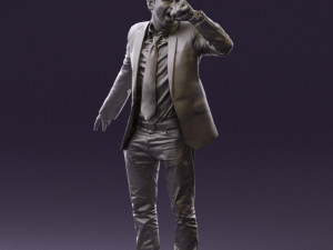 man singing in microphone 0624 3d print ready 3D Druckmodell