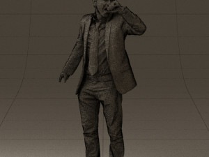 man singing in microphone 0624 3d print ready 3D Druckmodell