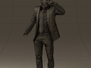 man singing in microphone 0624 3d print ready 3D Druckmodell