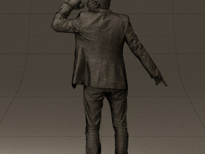 man singing in microphone 0624 3d print ready 3D Druckmodell