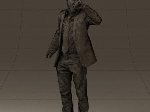 man singing in microphone 0624 3d print ready 3D Druckmodell