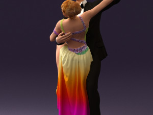 woman and man dancing 0626 3D Model in Woman 3DExport