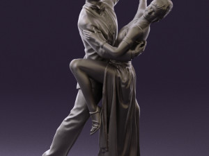 woman and man dancing 0626 3D Model