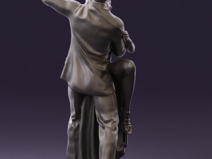 woman and man dancing 0626 3D Model