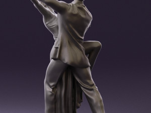 woman and man dancing 0626 3D Model