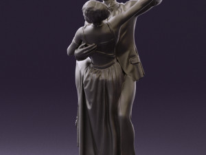 woman and man dancing 0626 3D Model