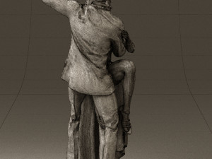 woman and man dancing 0626 3D Model