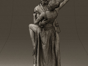 woman and man dancing 0626 3D Model