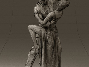 woman and man dancing 0626 3D Model
