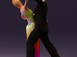 woman and man dancing 0626 3d print ready 3D प्रिंट मॉडल