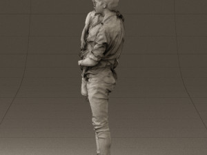 man with kid in the arms 0626 3d print ready 3D Print Model