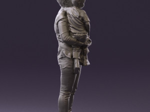 woman with kid in the arms 0627 3d print ready Modelo de impresión 3D