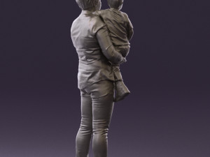 woman with kid in the arms 0627 3d print ready Modelo de impresión 3D