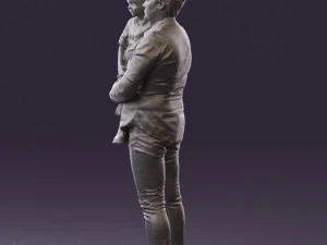woman with kid in the arms 0627 3d print ready 3D Print Model