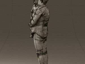 woman with kid in the arms 0627 3d print ready Modelo de impresión 3D