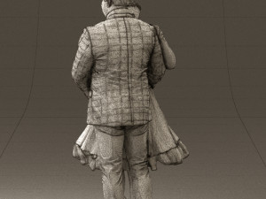 man in suit hugs woman in green 0628 3d print ready 3D-printmodel