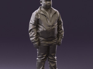 boy in hot wheels jacket 0630 3D Model