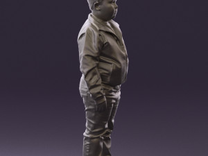 boy in hot wheels jacket 0630 3D Model