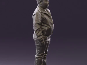 boy in hot wheels jacket 0630 3D Model