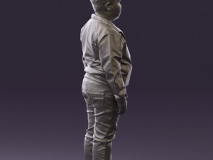 boy in hot wheels jacket 0630 3D Model