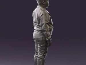 boy in hot wheels jacket 0630 3D Model