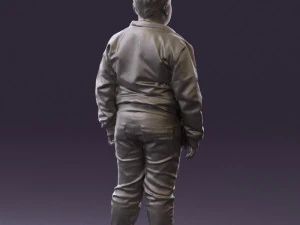 boy in hot wheels jacket 0630 3D Model