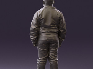 boy in hot wheels jacket 0630 3D Model