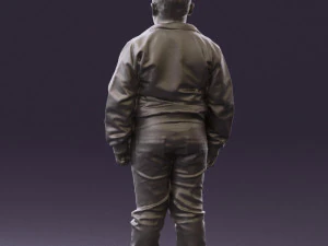 boy in hot wheels jacket 0630 3D Model
