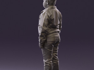 boy in hot wheels jacket 0630 3D Model