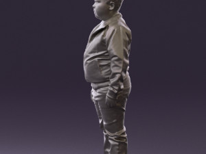 boy in hot wheels jacket 0630 3D Model