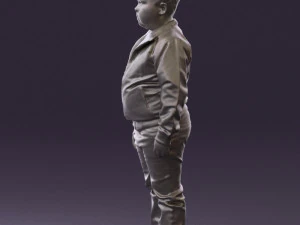 boy in hot wheels jacket 0630 3D Model