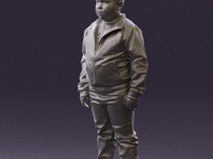 boy in hot wheels jacket 0630 3D Model