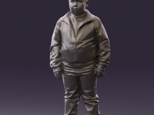 boy in hot wheels jacket 0630 3D Model