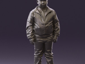 boy in hot wheels jacket 0630 3D Model