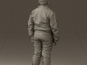 boy in hot wheels jacket 0630 3D Model