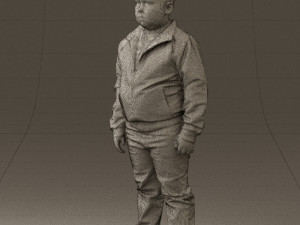 boy in hot wheels jacket 0630 3D Model