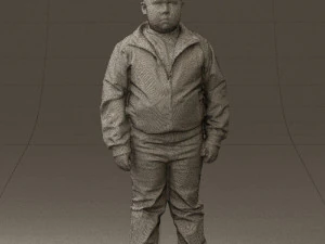 boy in hot wheels jacket 0630 3D Model