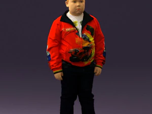 ni&ntilde;o con chaqueta de hot wheels 0630 listo para imprimir en 3d Modelo de impresión 3D