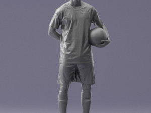 soccer player 1114-7 3d print ready 3D Print Model