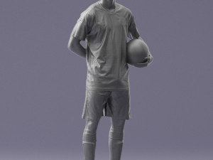 soccer player 1114-7 3d print ready 3D Print Model