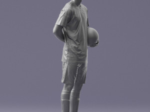 soccer player 1114-7 3d print ready 3D Print Model