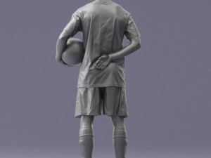 soccer player 1114-7 3d print ready 3D Print Model